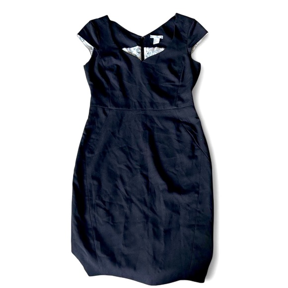 Ladies H&M Black Fitted Shift Dress - Size 8 - Picture 1 of 8